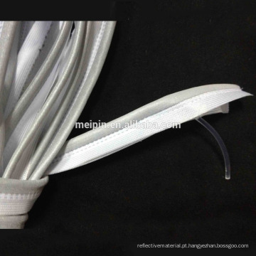O núcleo do PVC com tubulação reflexiva de prata costura no saco / sapatas / roupa